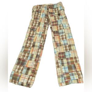 Chor Women’s Retro Hippie Patchwork Bootcut Casual Trouser Pants Size 11